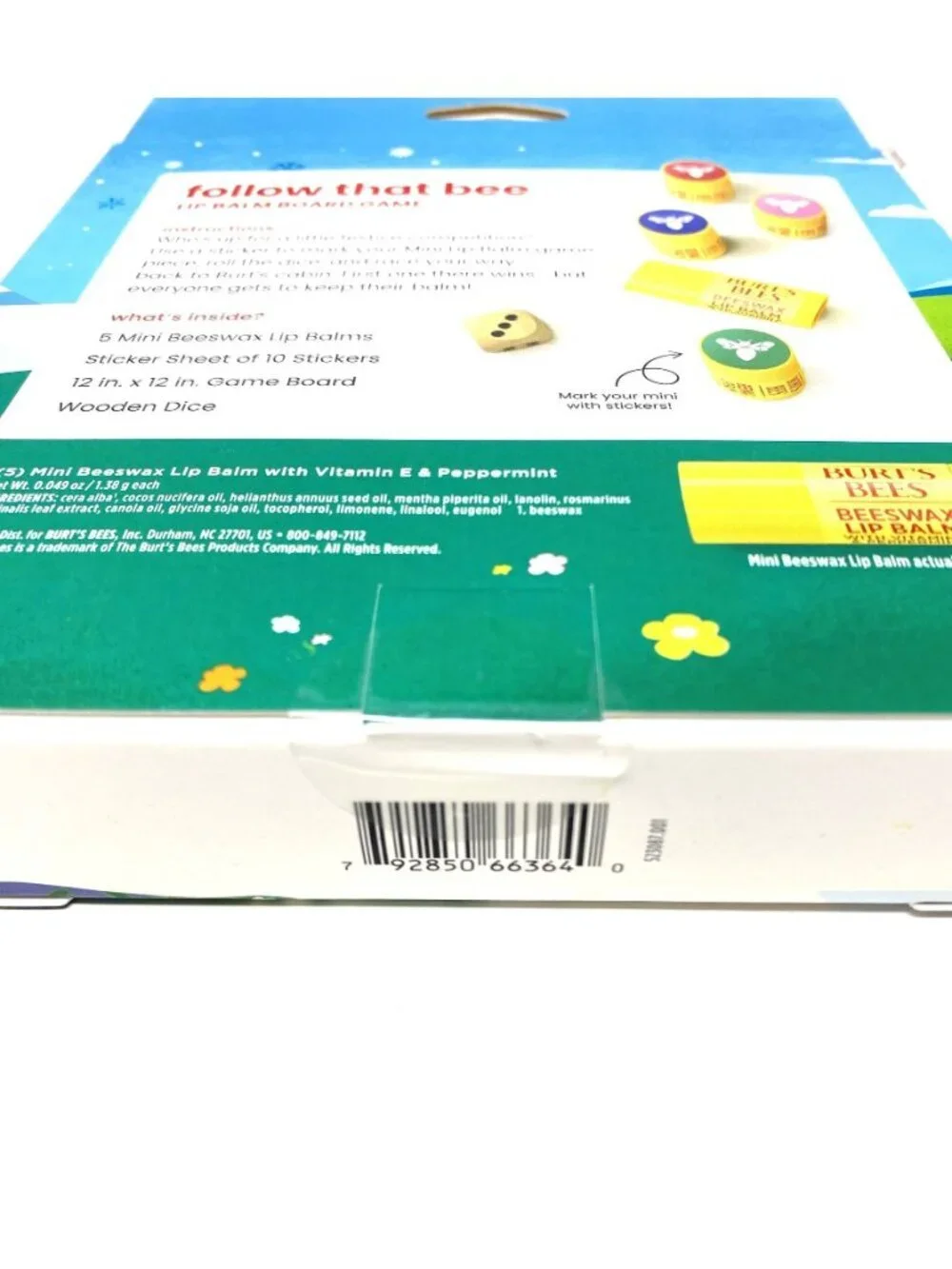 Burt's Bees Holiday Limited Edition Follow that Bee Board Game Lip Balm Gift Set